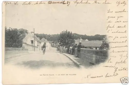 Cpa La Ferte Alais - Le Pont De Villiers En 1900