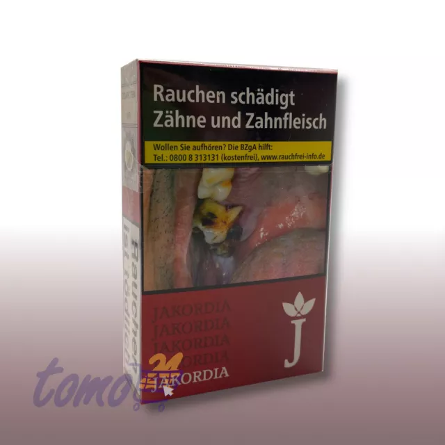 1 Stange Jakordia Red Filter Zigaretten 8x 24 Stück / 6,25€