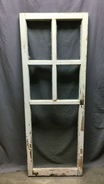 Antique 5 Lite Casement Window Sash VTG Cottage 23x63 Shabby Old Chic 1257-20B
