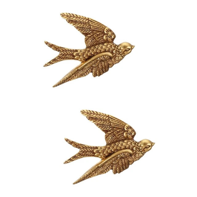 2 PCS Schwalben Hängen Decoraciones Para Sala Casa Vogel Wandkunst Skulptur