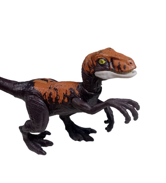 MATTEL JURASSIC WORLD Dominion Capture & Crush Velociraptor Dinosaur ...