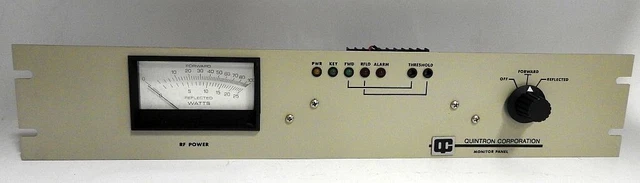 New Unused Working 0-100 Watt Quintron Pm-100C Power & Swr Monitor Panel