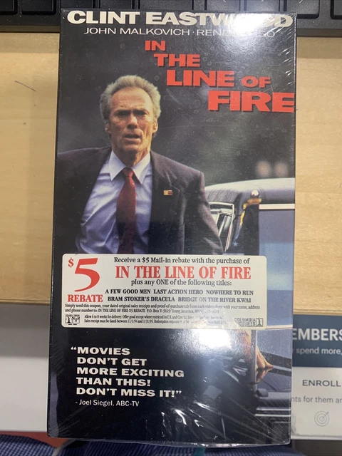 IN THE LINE of Fire (VHS, 1993, Closed Captioned) $5.00 - PicClick