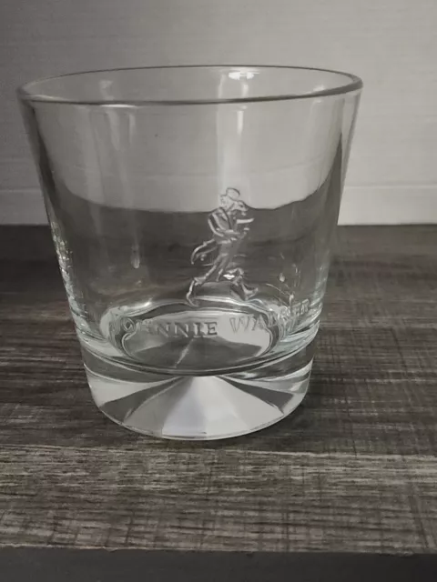 Johnnie Walker Whiskey Prism Rocks “Our blend can not be beat”  10oz Glass