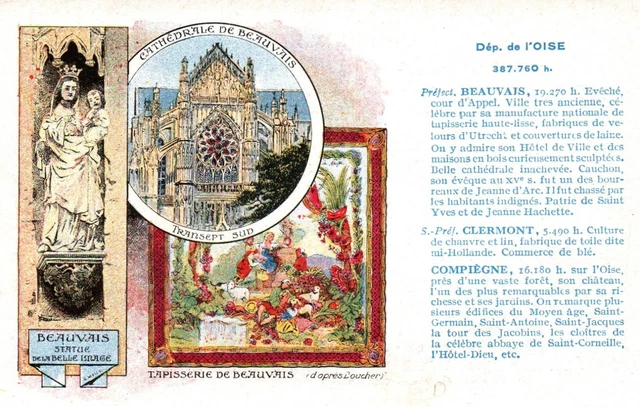 CPA 60 - Dép. de l'Oise - Cathédrale de Beauvais, tapisserie, Statue Belle Image