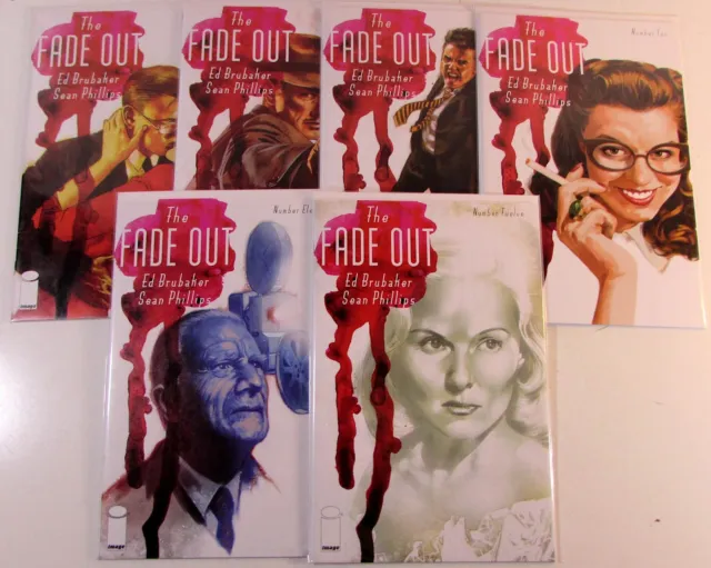 The Fade Out Lot of 6 #7,8,9,10,11,12 Image Comics (2015) 1st Print Comic Books