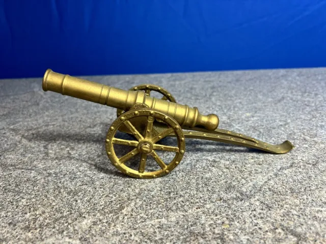 vintage brass cannon