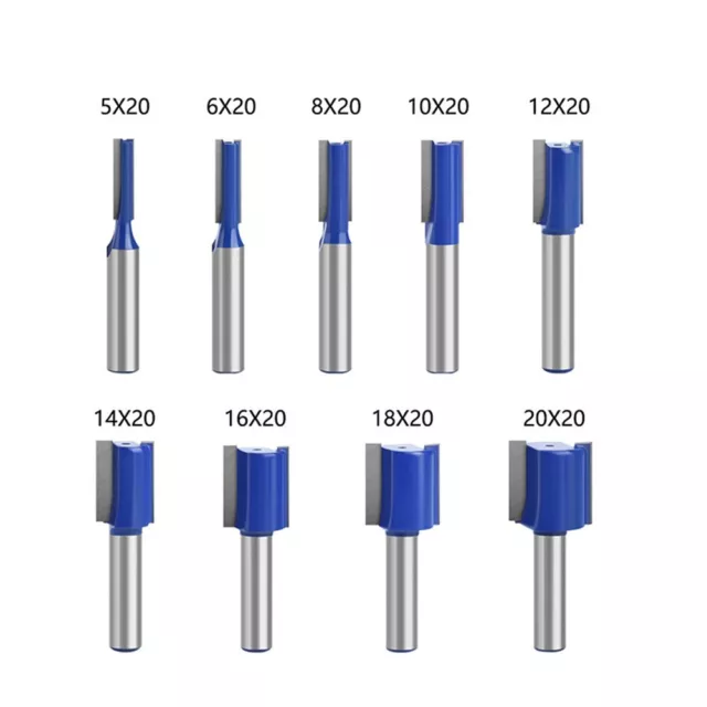 Holzbearbeitungswerkzeug Hohl- oder Nutfr?ser mit 8mm Schaft und Doppelfl?ten