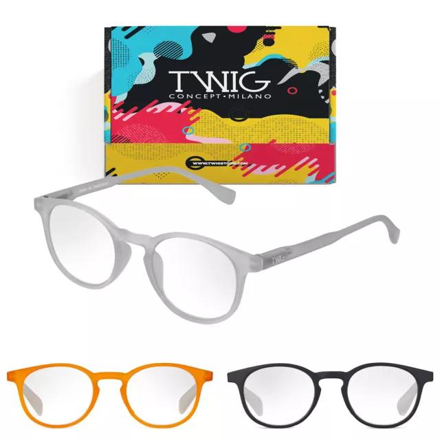 Gafas de lectura TWIG GRIEG hombre/mujer premontadas redondas presbicia dioptría