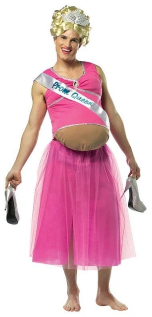 Pregnant Prom Queen Dress Costume Adult One Size Fits Most