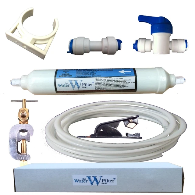 DIY AMERICAN FRIDGE Freezer Water Connection Plumbing Kit with Filter