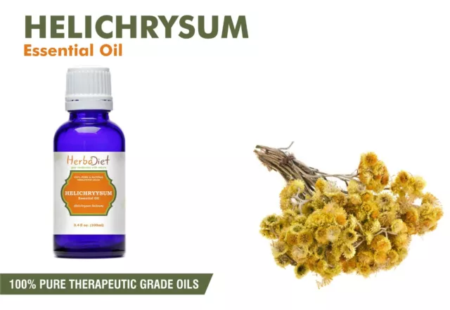 Helichrysum Essential Oil 100% Pure Natural Aromatherapy Therapeutic Grade Oils
