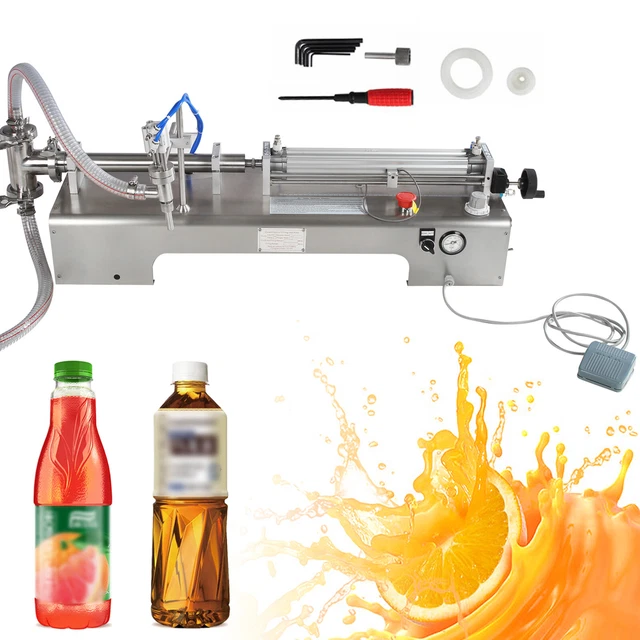 Stainless Steel Liquid Filling Machine Semi-automatic Bottle Filler Single Head