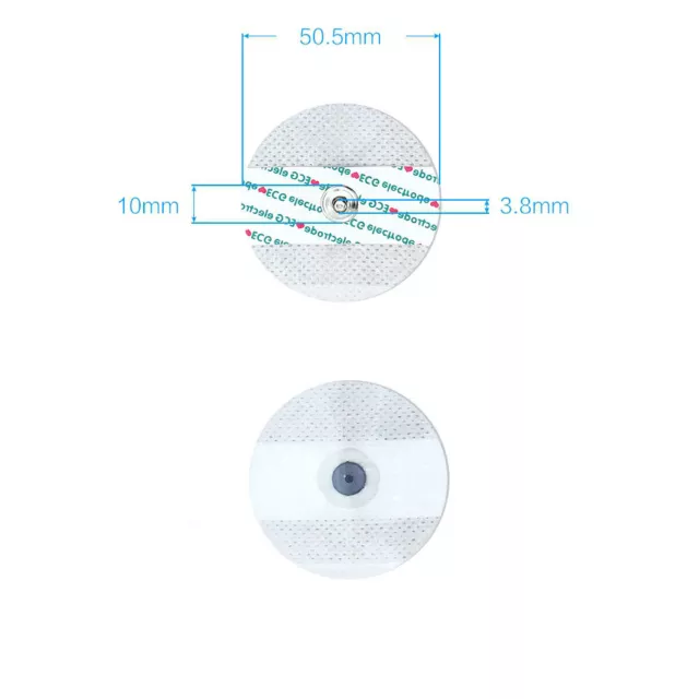 100Pcs Disposable Replacement Electrode Pads For ECG EKG Machine