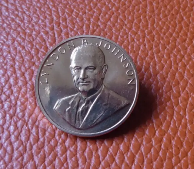 President Lyndon B.johnson  Inagurated January 20 1965 Medallion