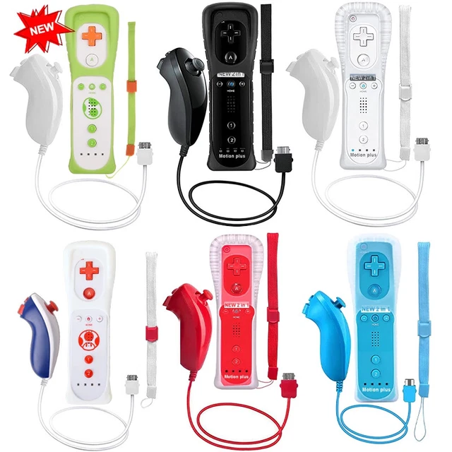 Remote Controller Wimote Nunchuck for Nintendo Wii WII U Console - Motion Plus