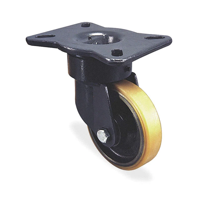 GRAINGER APPROVED TSP150PT2HT22 Kingpinless Plate Caster,Swivel,1600 lb.