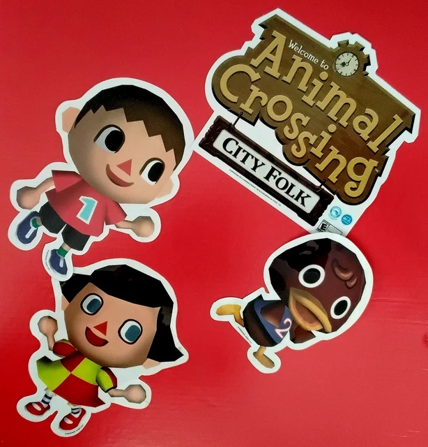 RARO 2008 NINTENDO Wii Animal Crossing City Folk 4- juego de