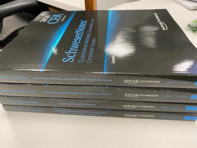 2026 KAPLAN SCHWESER CFA Level 1 Book Set SchweserNotes £49.99 ...