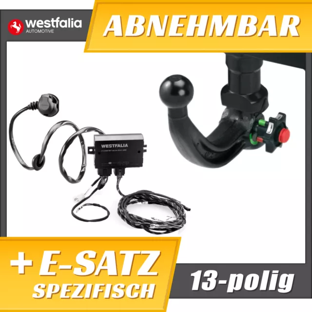 Anhängerkupplung abnehmbar+ES 13p spez für Peugeot 5008 T87 12-14 WESTFALIA