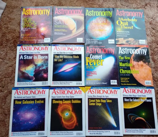 Astronomy Magazine Bundle January  - December  1997