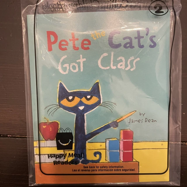 MCDONALDS PETE THE Cat Got Class 2 Happy Meal Readers Book Toy Harper