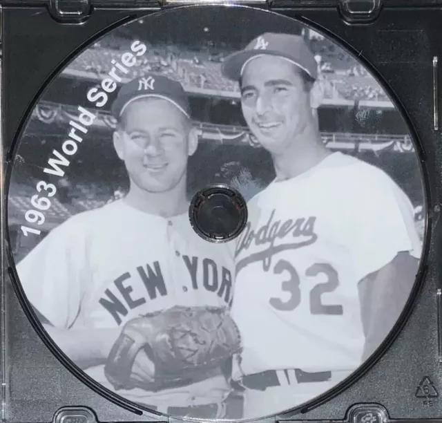 1963 WORLD SERIES Los Angeles Dodgers vs New York Yankees MVP Sandy