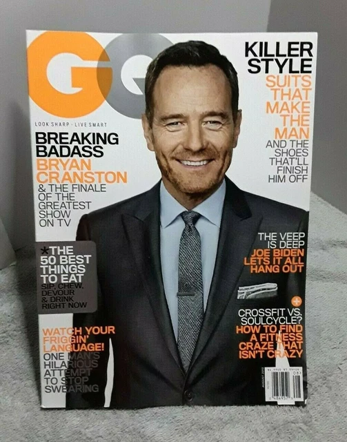 BRYAN CRANSTON GQ Magazine August 2013 No Label JOE BIDEN