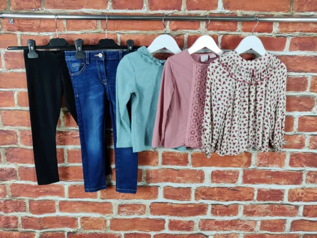 Girls Bundle Age 3-4 Years Next Zara Jeans Leggings Long Sleeve T-Shirt 104Cm