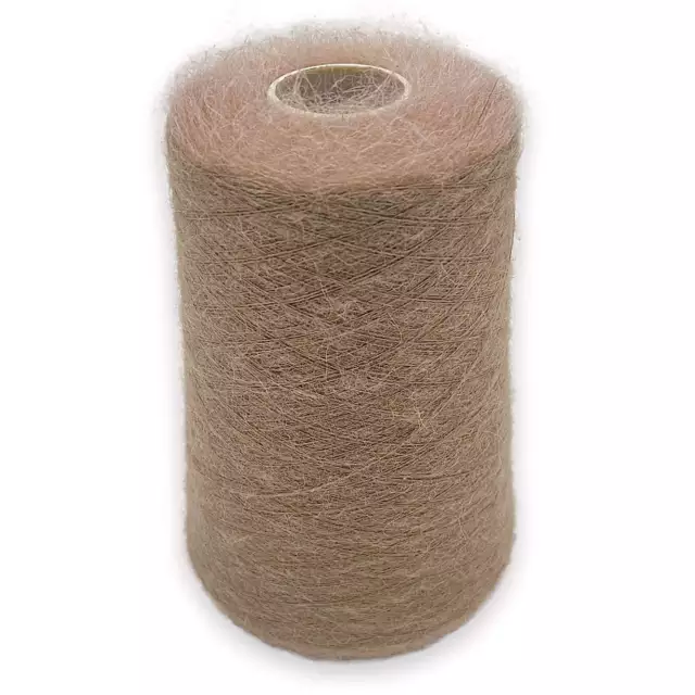 (109,94€/kg) Hell Braun 250gr. Mohair Alpaka Polyamid Nadelstärke 2-3