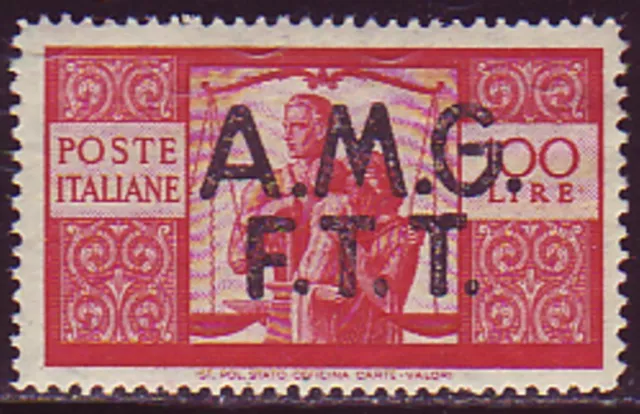 Unused Single: Italy: Trieste #14. Mf1. Never Hinged Og. Scv $55
