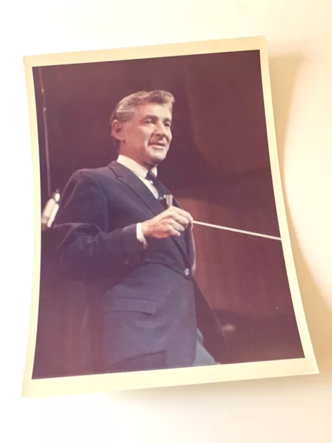 Leonard Bernstein color photo (7 X 9)