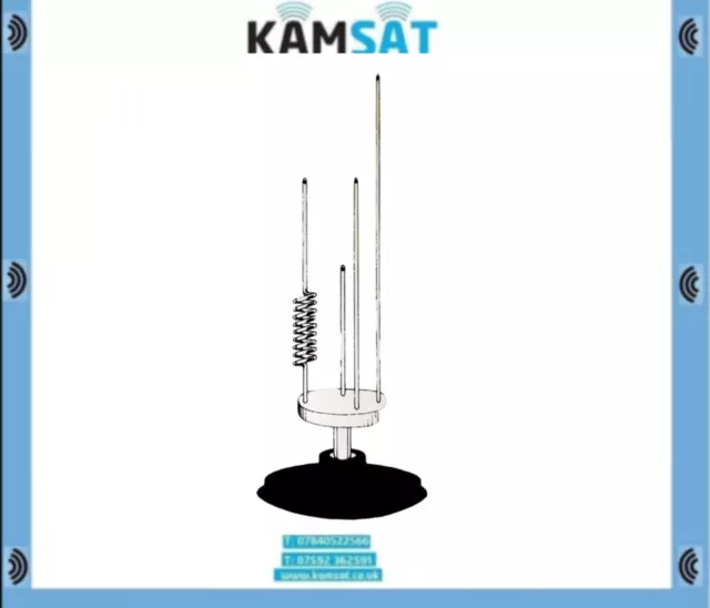 SHARMAN'S SKYSCAN DX WIDE BAND MOBILE MAGNETIC SCANNER ANTENNA 25-2000 MHz