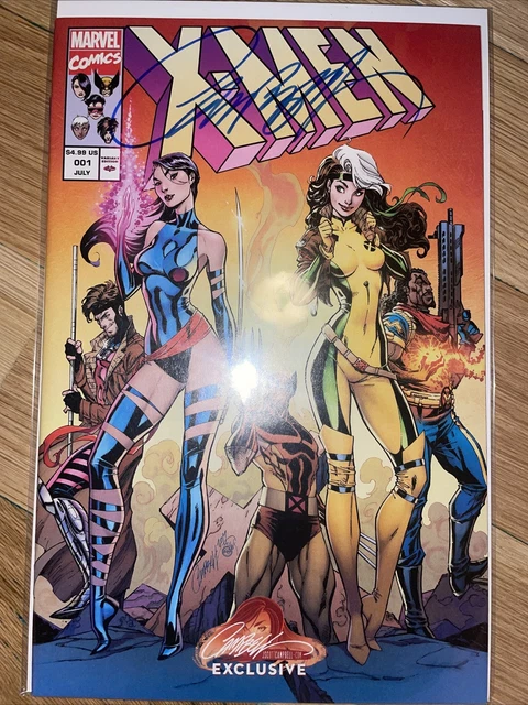 X-Men #1 J Scott Campbell Exclusive Variant Nm Rogue Psylocke Wolverine Gambit