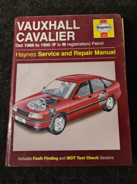 Vauxhall Cavalier 88-95 1.4 1.6 1.8 2.0 Petrol SOHC DOHC Haynes Workshop Manual