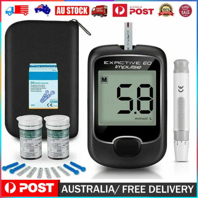 Blood Glucose Monitor Diabetes Testing Kit Blood Sugar Meter with 50 Test Strips