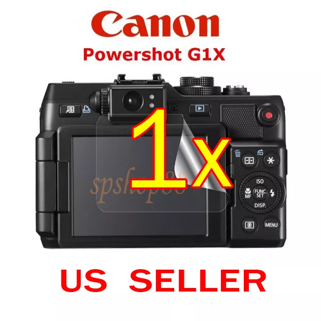 1x Canon PowerShot G1X Camera Clear LCD Screen Protector Guard Shield Film