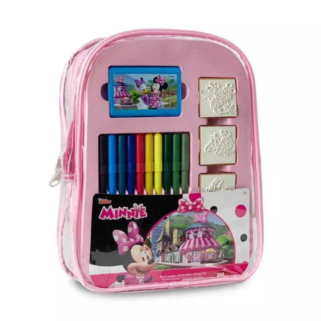 Set Articles de Papeterie Sac à Dos Disney Minnie Mouse Officiel Couleurs pour