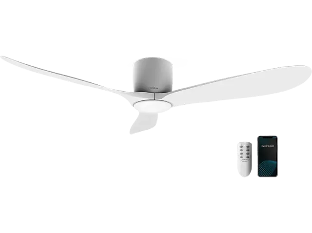 Ventilador de techo - Cecotec EnergySilence Aero 5400 Aqua Connected, 40 W, 6, M
