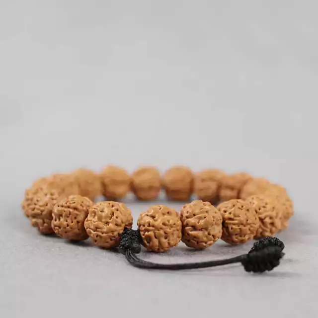 Rudraksha Mala 10mm Beads Buddhism Bracelet Relief Souvenir Beaded Lucky spread