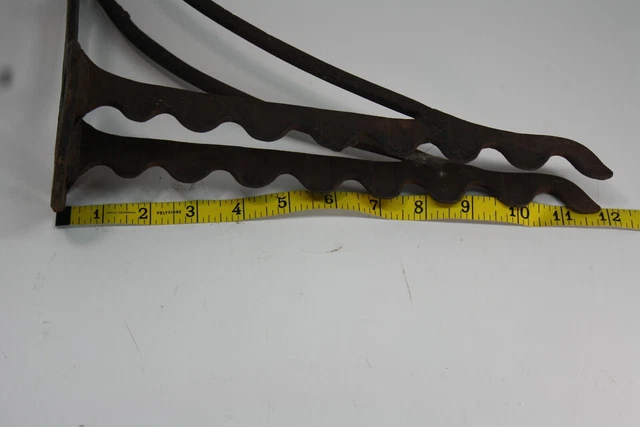 Antique Cast Iron Barn Horse Tack Harness Wall Rack Holder Farm Hand Tool Hook 5