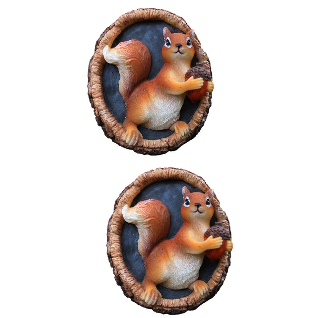 2 piezas colgante de jardín abrazador de árboles decoración figuras de conejos