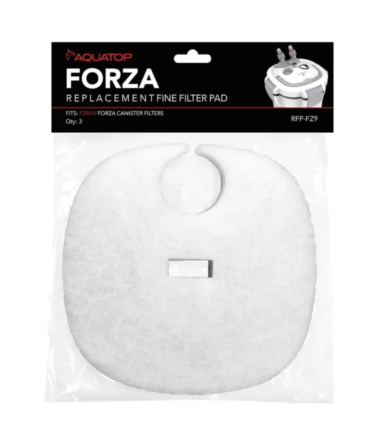 Aquatop Forza FZ5 & FZ9uv Fine Filter Pads 3Pac Part# RFP-FZ9