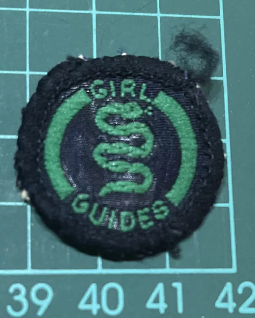 Vintage Girl Guiding Interest Badge Patch Snake Guides Sew On Camp Blankets