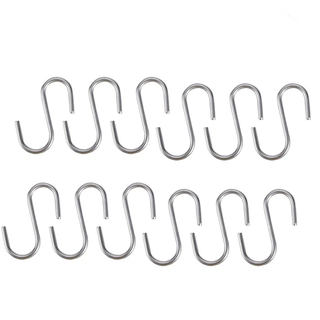 100 Pcs Metal Hooks Christmas Tree Oven Mini Carabiner Clips Silver Purse