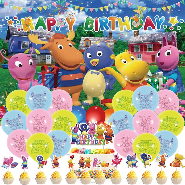 THE BACKYARDIGANS PARTY Supplies Birthday Decor Set Balloon Cake Topper