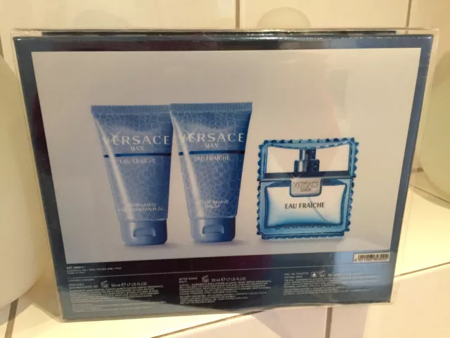 VERSACE EAU FRAICHE 50 ML EDT + 50 ML SHOWERGEL + 50 ml AFTER SHAVE BALM