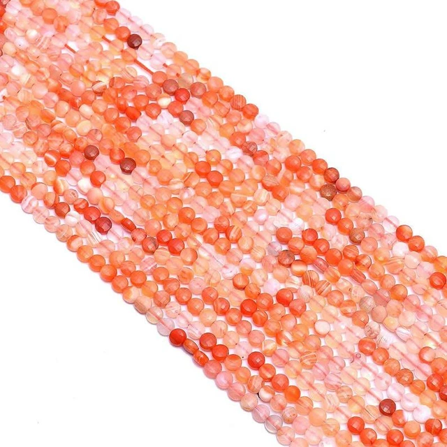 AAA Rouge Botswana Agate Gemme 3mm-4m Pièce Forme Checker Coupe Facettes Perles