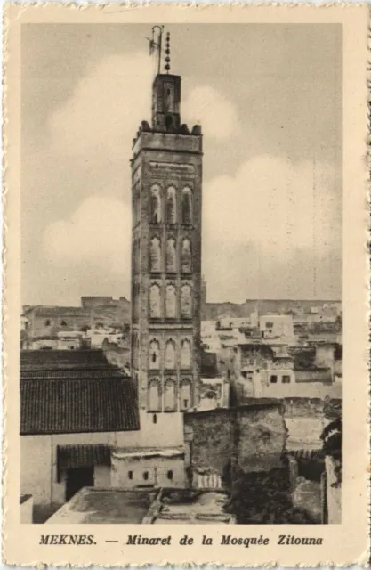 CPA AK MAROC MEKNES Minaret de la Mosquée Zitouna (10657)
