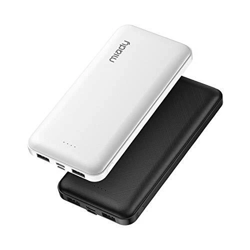 2-Pack 15000mAh Portable Charger, Power Bank/w Two 5V/2A USB Output Ports and